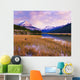 Tangle Ridge And Mount Kitchener At Sunset Reflected In Pond Wall Mural