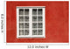Red Timber House And Window Frame In The Old Town Wall Mural