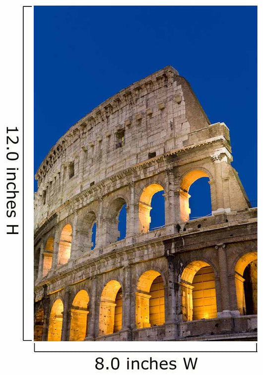 Exterior View Of The Coliseum Amphitheatre At Night, Rome, Italy Wall Mural