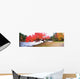 Panorama Of Red Maple Tree, Muskoka, Ontario Wall Mural