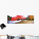 Panorama Of Red Maple Tree, Muskoka, Ontario Wall Mural