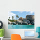 Granite Boulders and Palm Wall Decal
