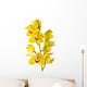 Yellow Orchid Isolated Wall Decal
