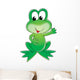 Green Frog Wall Decal