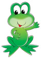 Green Frog Wall Decal