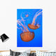 Sea Nettles In Monterey Bay Aquarium Display Wall Mural