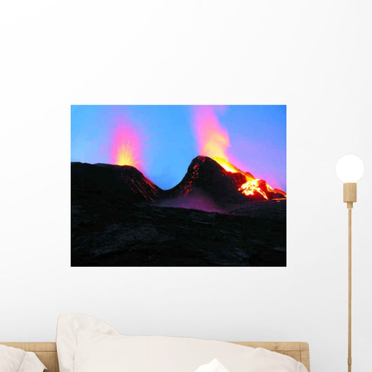 Crateres En Eruption Wall Decal Design 4