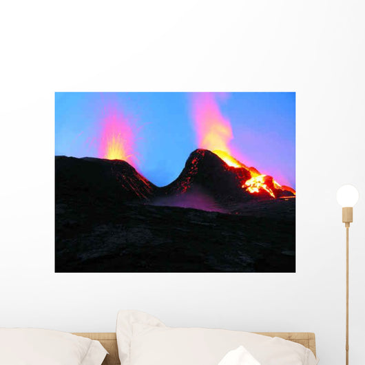 Crateres En Eruption Wall Decal Design 4