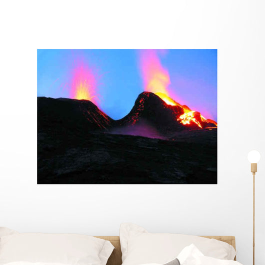 Crateres En Eruption Wall Decal Design 4