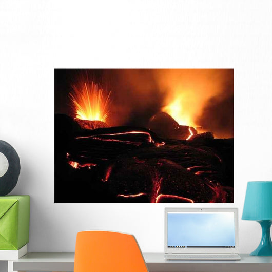 Crateres En Eruption Wall Decal Design 3