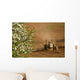 Apple Blossoms And Farmer Wall Mural