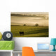 Horses In The Morning Mist, North Wiltshire, Prince Edward Island Wall Mural