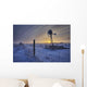 Hoar Frost On A Foggy Winter Sunset, Alberta Wall Mural