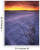 A Golden Winter Sunrise Over Drifted Snow, Alberta Wall Mural