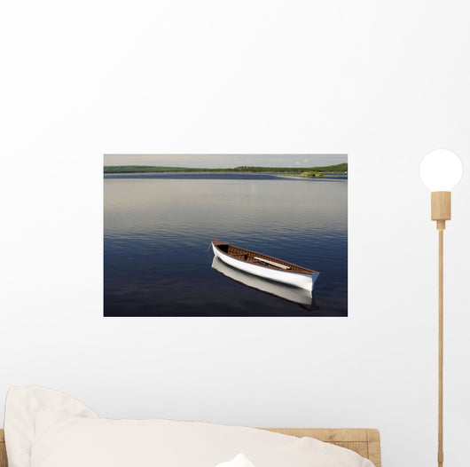 Canoe On Gander River, Gander Bay, Newfoundland And Labrador Wall Mural