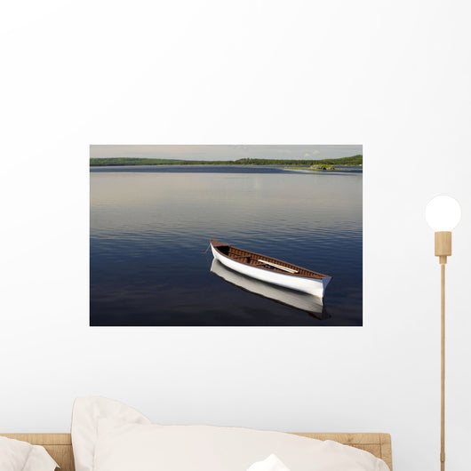Canoe On Gander River, Gander Bay, Newfoundland And Labrador Wall Mural