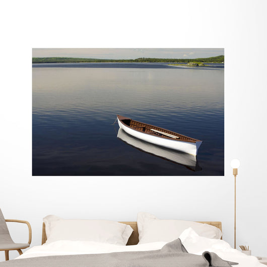 Canoe On Gander River, Gander Bay, Newfoundland And Labrador Wall Mural