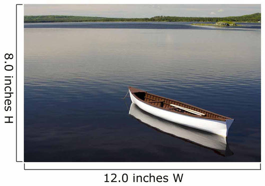 Canoe On Gander River, Gander Bay, Newfoundland And Labrador Wall Mural