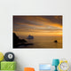 Sunrise And Iceberg Near Twillingate, Newfoundland And Labrador Wall Mural