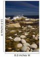 Waves Hitting Rocks, Anchor Brook, Newfoundland And Labrador Wall Mural