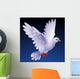 Vector white dove Wall Mural