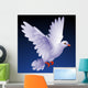 Vector white dove Wall Mural