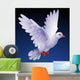 Vector white dove Wall Mural