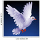 Vector white dove Wall Mural