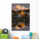 Reflection Of House In Water, Durrell, Newfoundland And Labrador Wall Mural