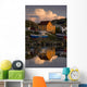 Reflection Of House In Water, Durrell, Newfoundland And Labrador Wall Mural