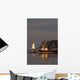 Fishing Boat Near An Iceberg, Durrell, Newfoundland And Labrador Wall Mural