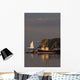 Fishing Boat Near An Iceberg, Durrell, Newfoundland And Labrador Wall Mural