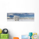 Pasture And Aspen Trees In Winter With The Canadian Rockies Wall Mural
