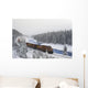 Canadian Pacific Train At Morant's Curve Along The Bow River Wall Mural