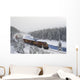 Canadian Pacific Train At Morant's Curve Along The Bow River Wall Mural