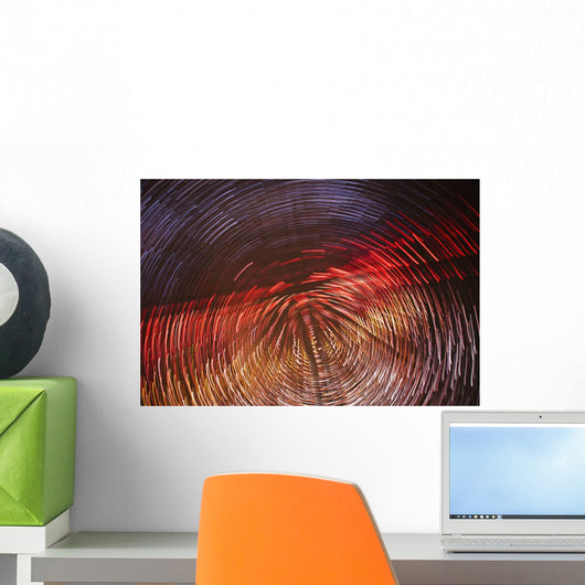 Colourful Blurred Lights Wall Mural