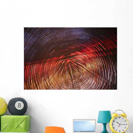 Colourful Blurred Lights Wall Mural