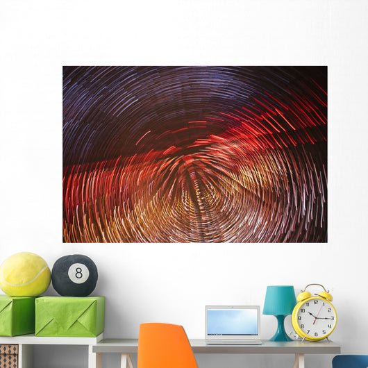 Colourful Blurred Lights Wall Mural