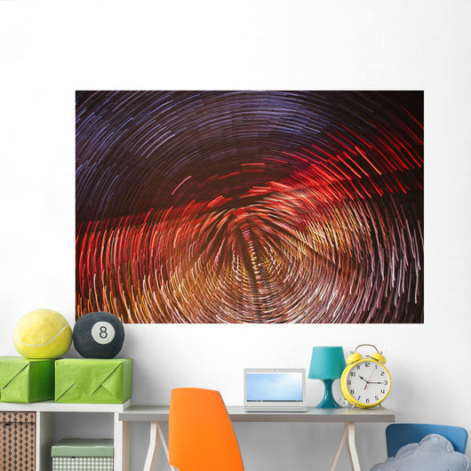 Colourful Blurred Lights Wall Mural