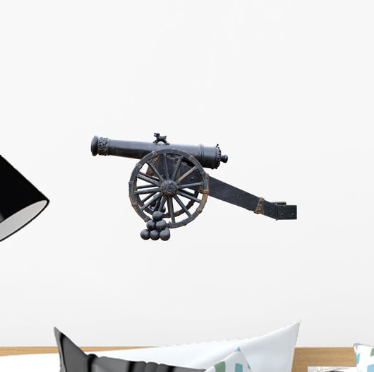 Ancient Cannon with Cores Wall Decal