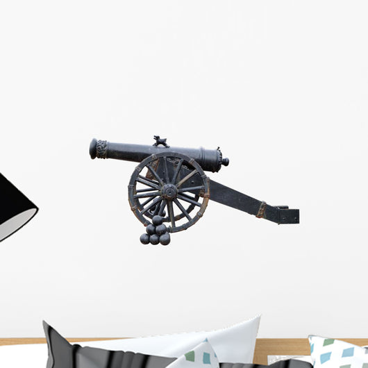 Ancient Cannon with Cores Wall Decal