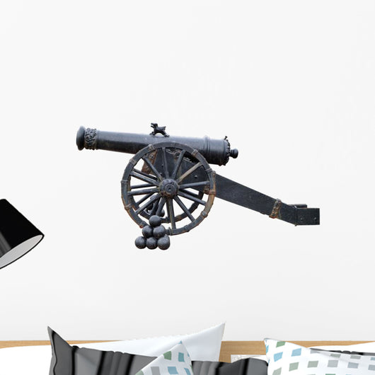 Ancient Cannon with Cores Wall Decal
