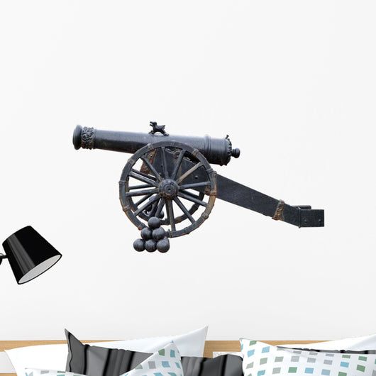 Ancient Cannon with Cores Wall Decal