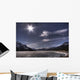 Spring Time Sun Over A Frozen Abraham Lake, Alberta Rockies Wall Mural