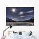 Spring Time Sun Over A Frozen Abraham Lake, Alberta Rockies Wall Mural