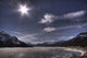Spring Time Sun Over A Frozen Abraham Lake, Alberta Rockies Wall Mural