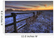 Early Morning Snow On A Cattle Fence, Rural Alberta Wall Mural
