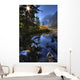 Autumn Afternoon On Cavell Lake Below Mount Edith Cavell Wall Mural