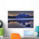 Sunrise On A Foggy Maligne Lake In Jasper National Park, Alberta Wall Mural