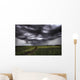 Storm Clouds And Rain Over A Track Wall Mural